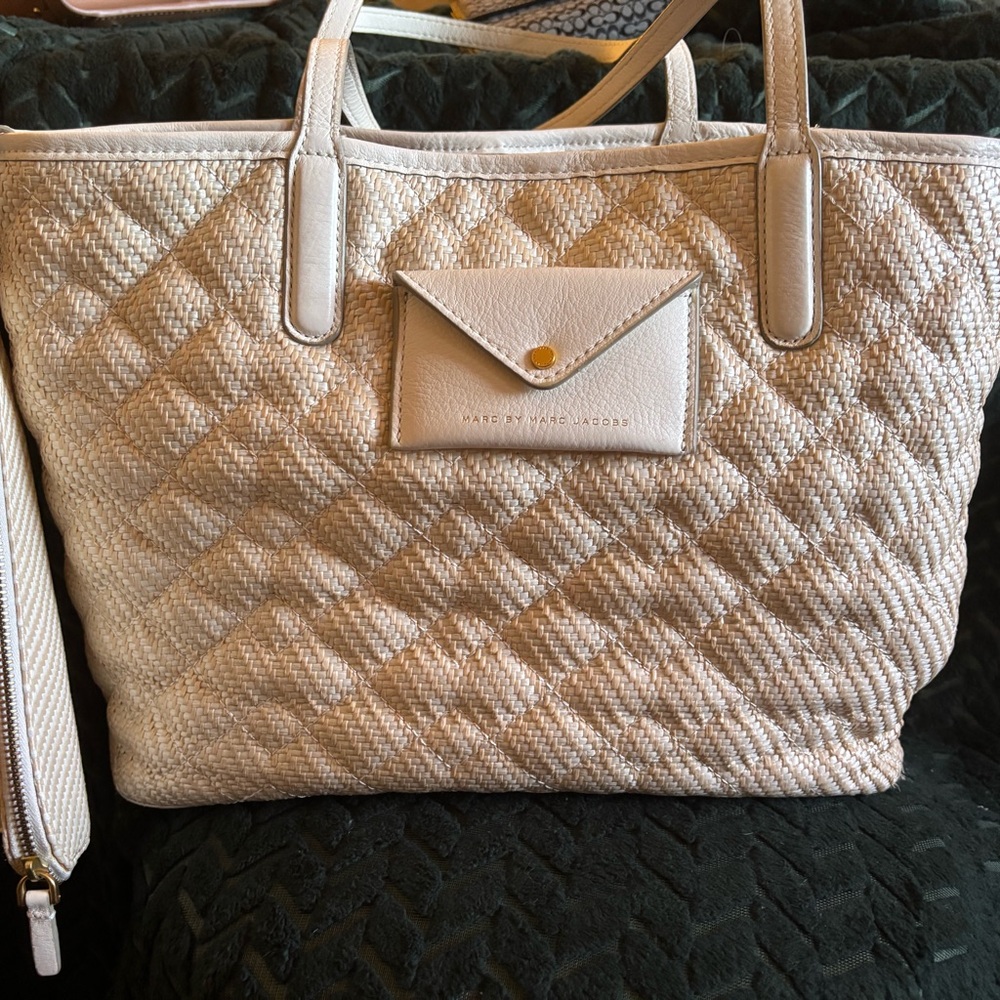 Marc by Marc Jacobs Metropolitote Straw Tote Bag